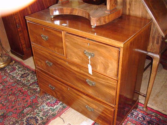 Mahogany five-drawer chest